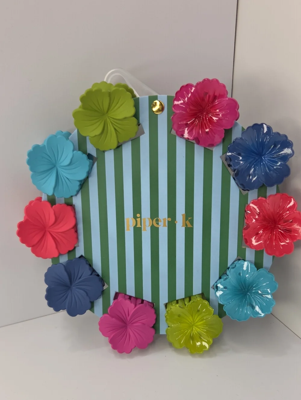 💙▪️Piper k ▪️ Floral Mini Claw Hair Clips Set Of 10